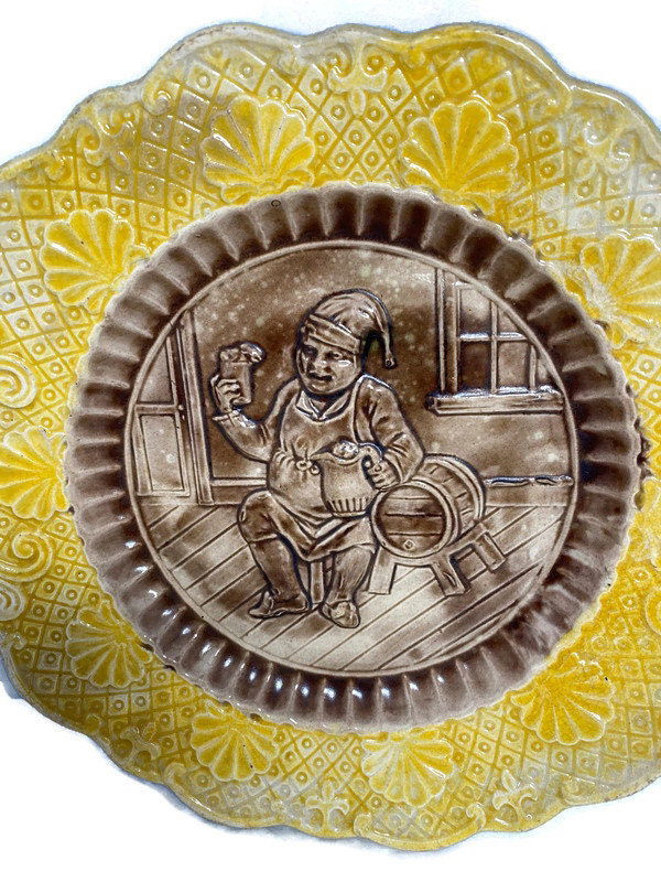 Antique Majolica Plate - Duckwells