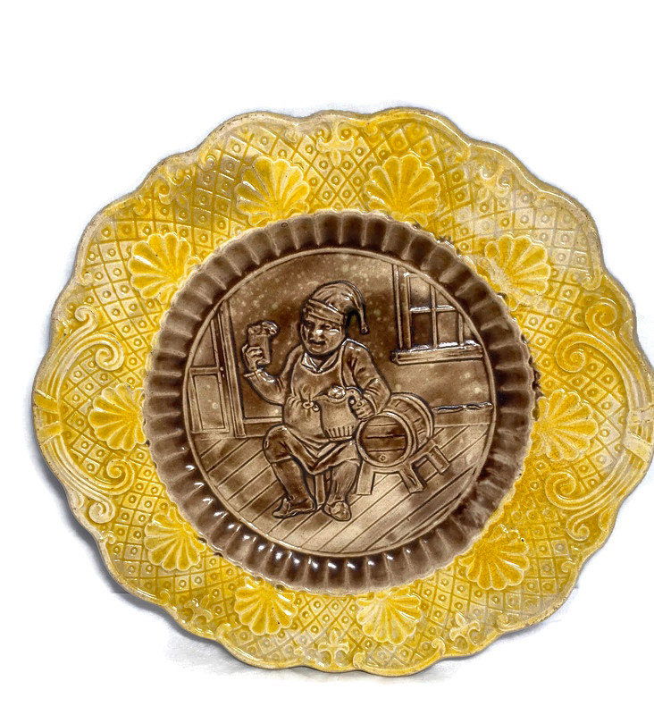 Antique Majolica Plate - Duckwells
