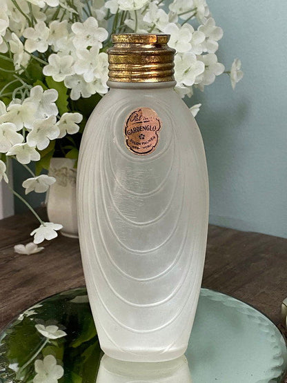 Antique Palmer Gardenglo Talc Bottle - Duckwells
