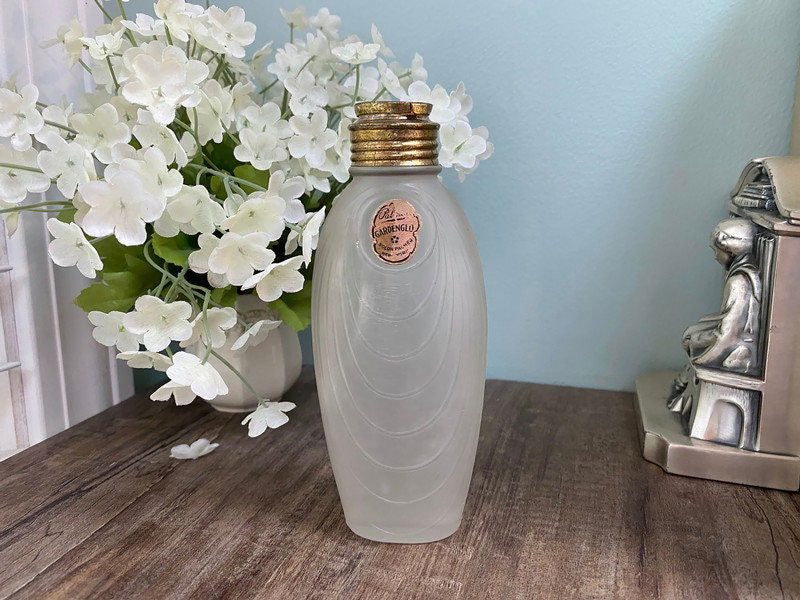 Antique Palmer Gardenglo Talc Bottle - Duckwells