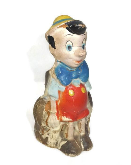 Antique Pinocchio Bank - Walt Disney Figurine - Duckwells
