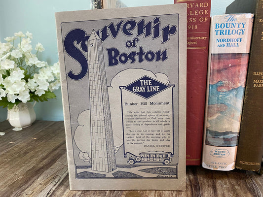 Antique Souvenir of Boston Sightseeing Brochure at Duckwells