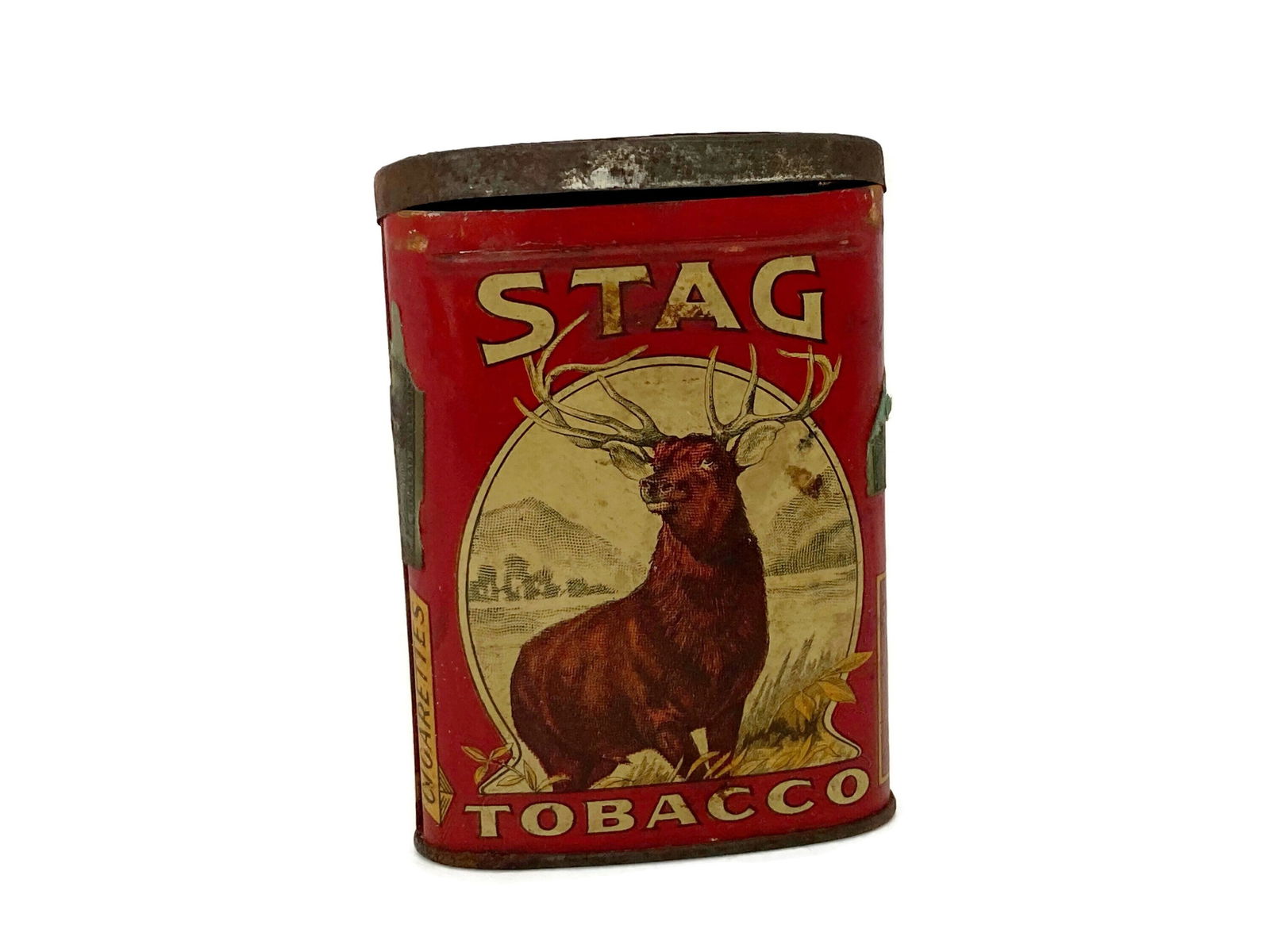 stag tobacco Antique Stag Pocket Tin stag tobacco Antique Stag Pocket Tin