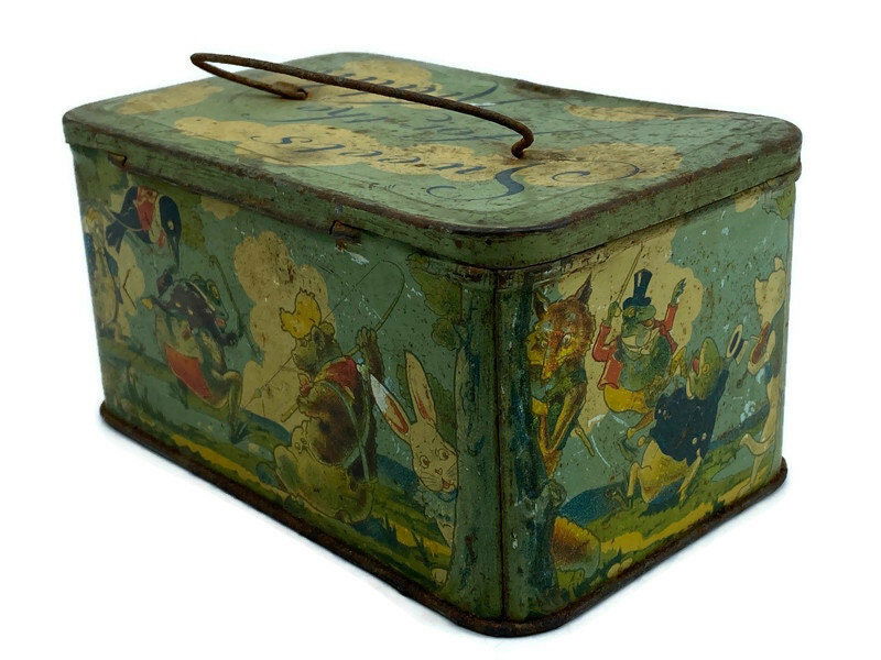 Antique Tin Litho Sweets for the Kiddies - Duckwells