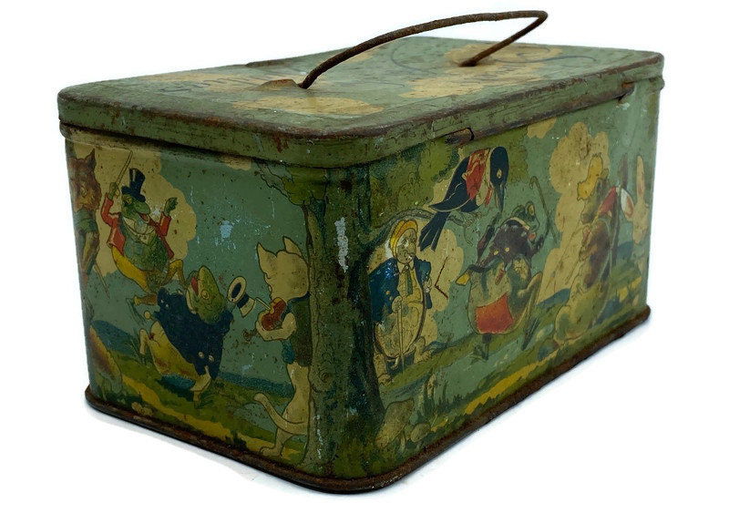 Antique Tin Litho Sweets for the Kiddies - Duckwells