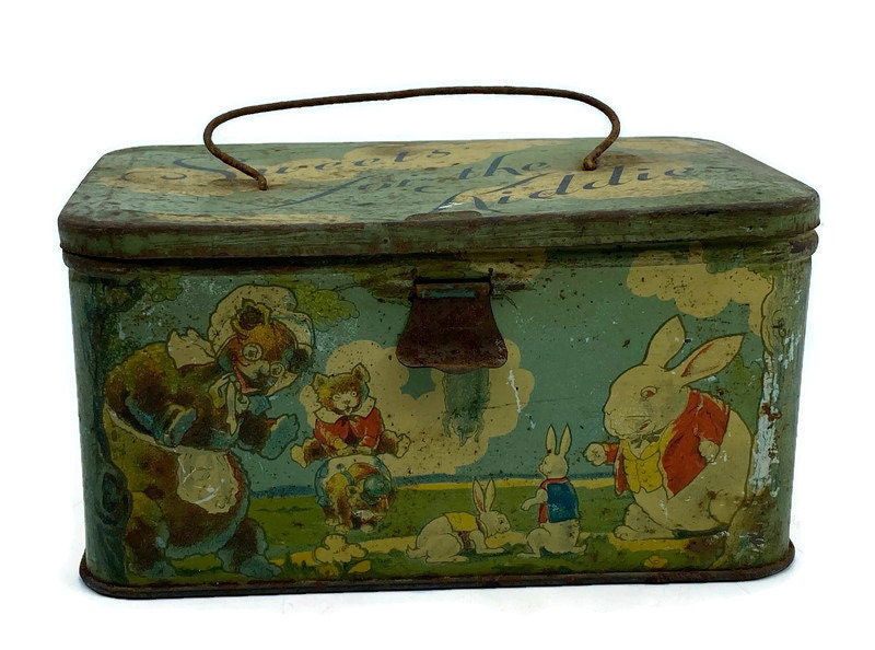 Antique Tin Litho Sweets for the Kiddies - Duckwells