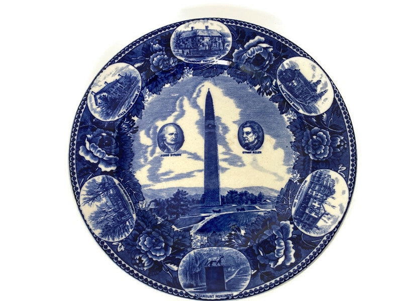 Antique Wedgwood Battle of Bennington Souvenir Plate - Duckwells
