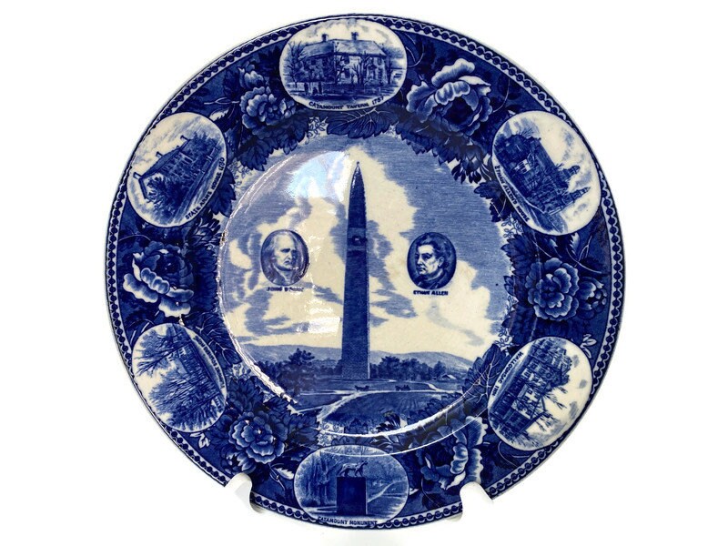Antique Wedgwood Battle of Bennington Souvenir Plate - Duckwells