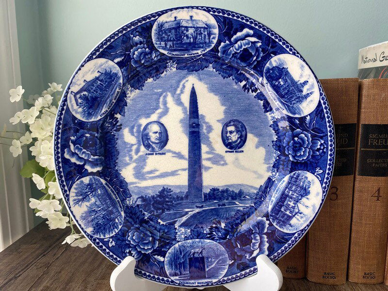 Antique Wedgwood Battle of Bennington Souvenir Plate - Duckwells
