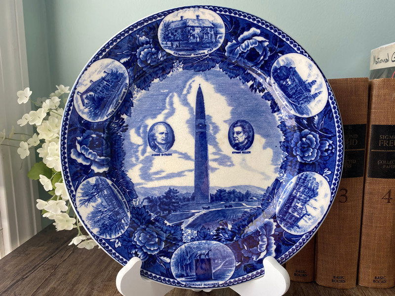 Antique Wedgwood Battle of Bennington Souvenir Plate - Duckwells