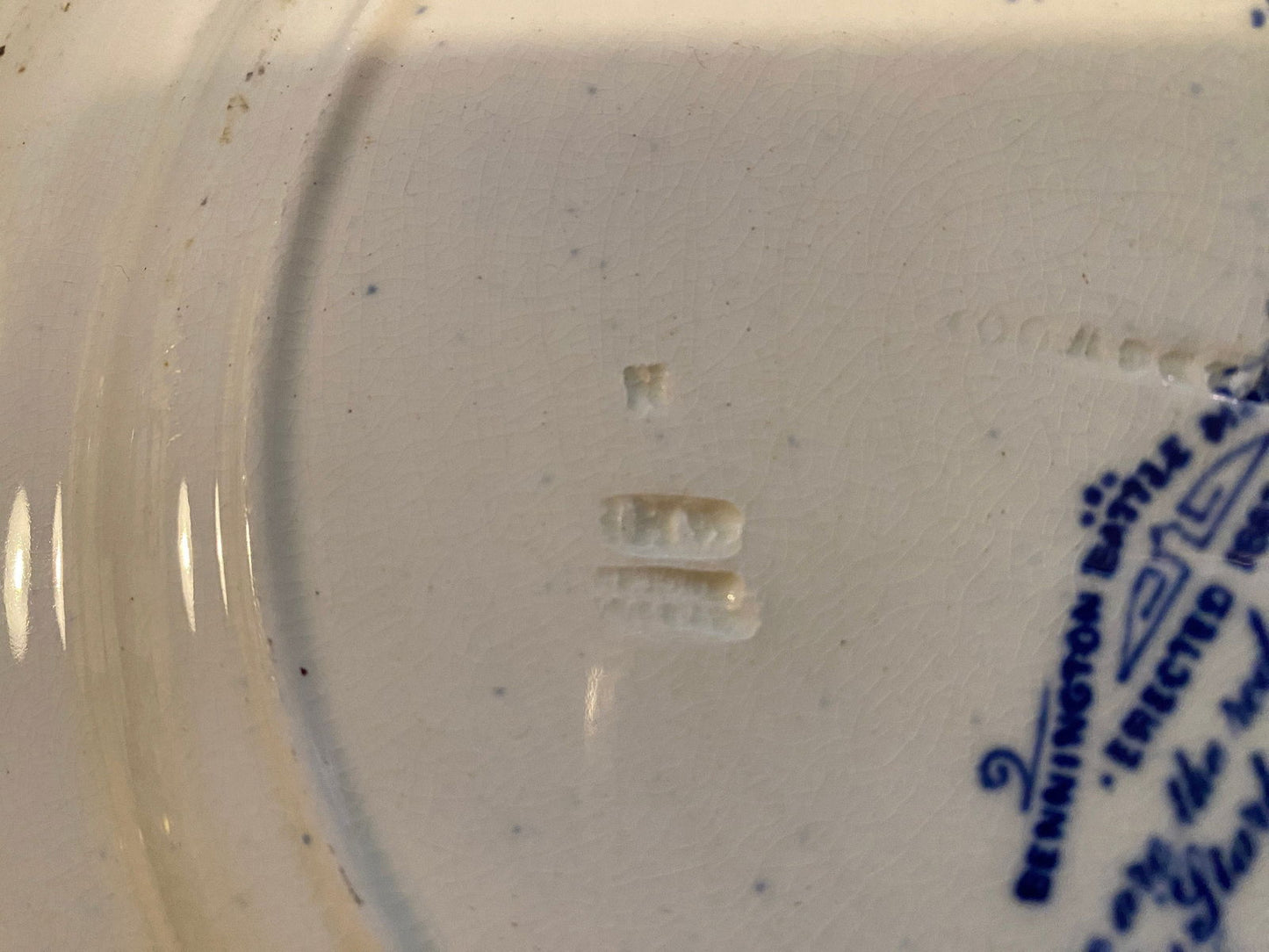 Antique Wedgwood Battle of Bennington Souvenir Plate - Duckwells