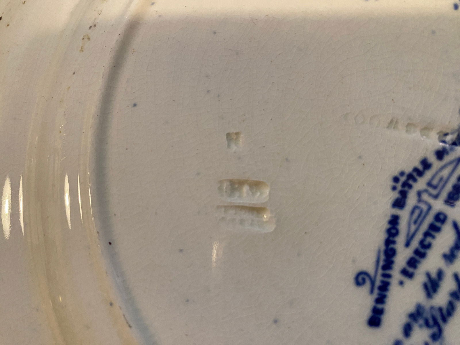 Antique Wedgwood Battle of Bennington Souvenir Plate - Duckwells