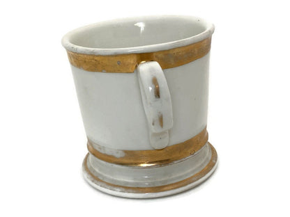 Antique White Limoges France Shaving Cup - Duckwells