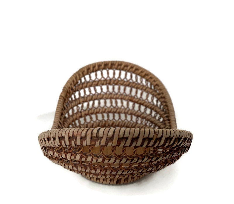 Antique Wicker Baby Doll Bassinet - Duckwells