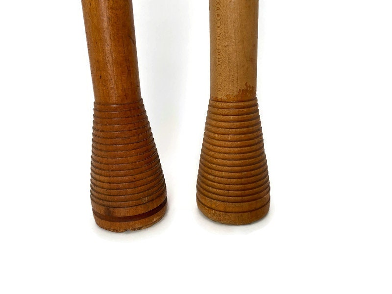 Antique Wood Textile Mill Bobbin Spools - Duckwells