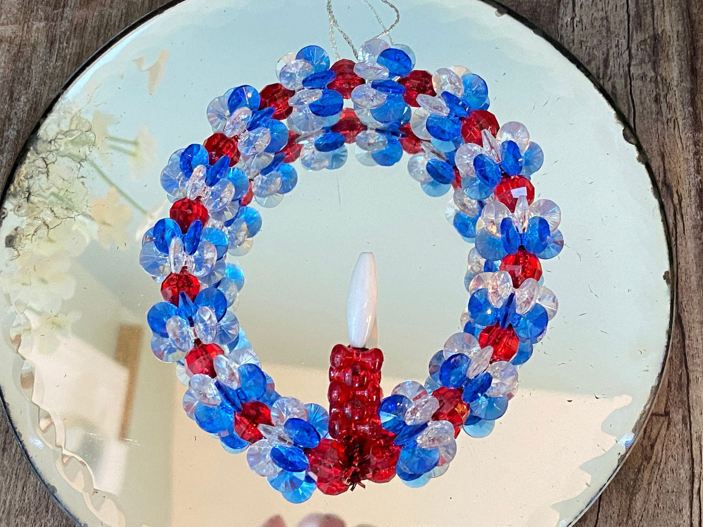 Mid Century Beaded Holiday Decorations at Duckwells