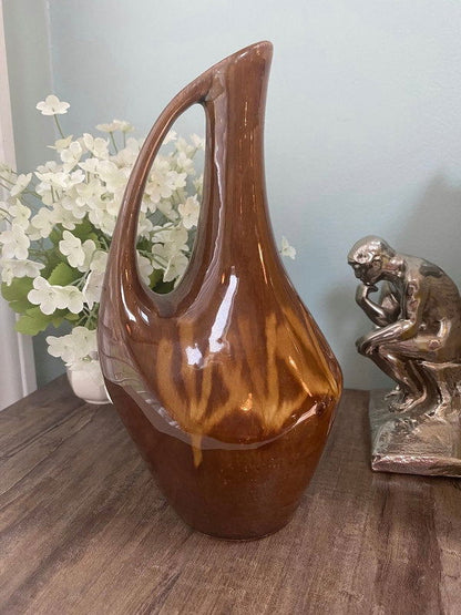 Mid Century Ceramic Decorative Ewer Pitcher - Duckwells