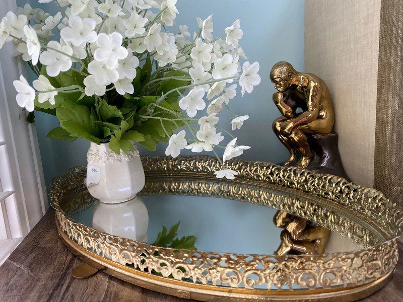 Mid Century Vanity Mirror Tray - Duckwells