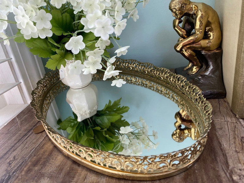 Mid Century Vanity Mirror Tray - Duckwells