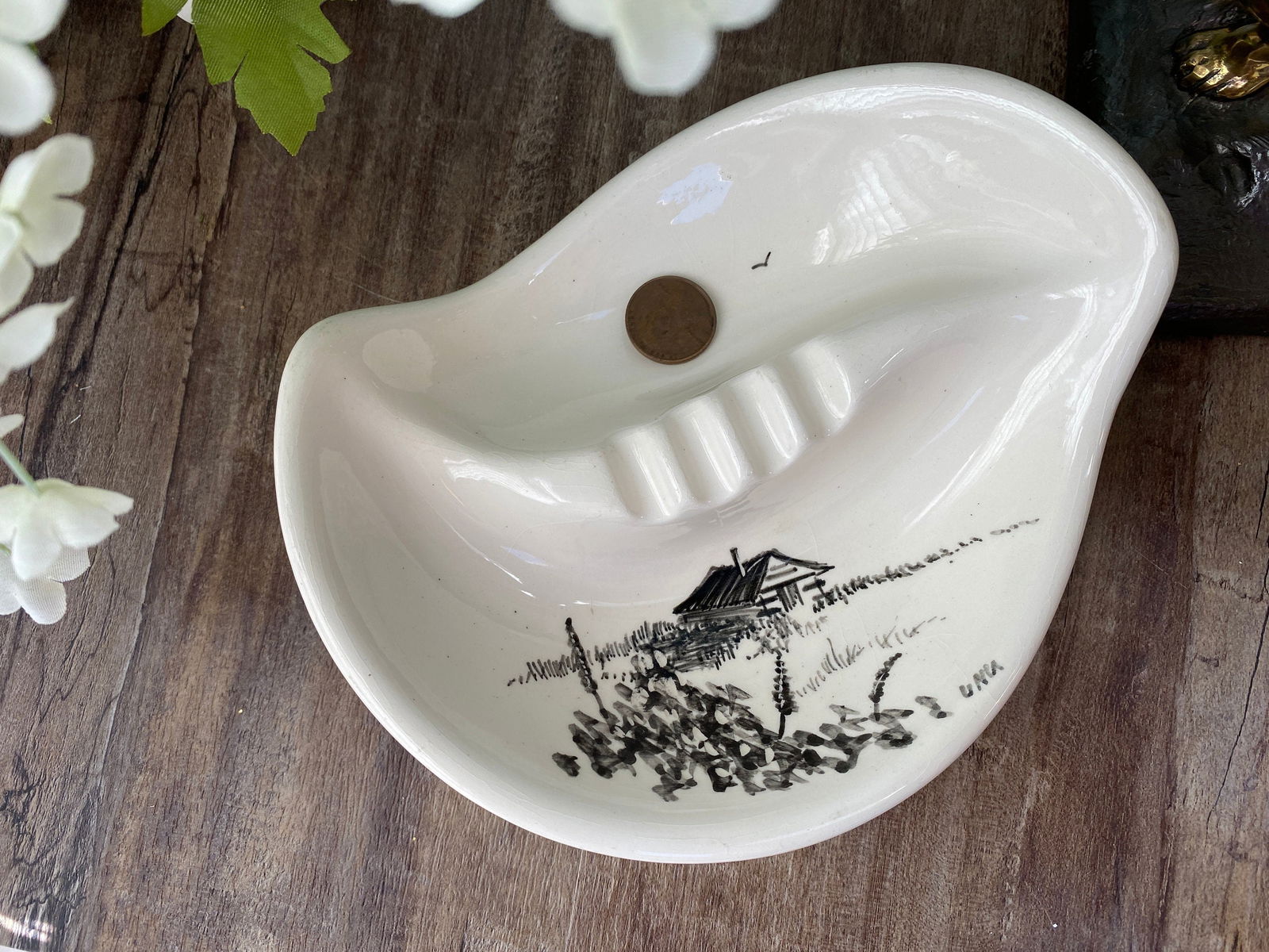Midcentury Alaska Ceramic Ashtray - Duckwells