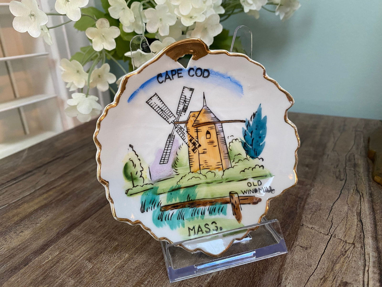 Midcentury Cape Cod Massachusetts Souvenir Dish - Duckwells