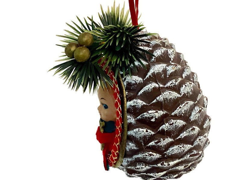 Midcentury Christmas Elf Ornament Potpourri Holder - Duckwells
