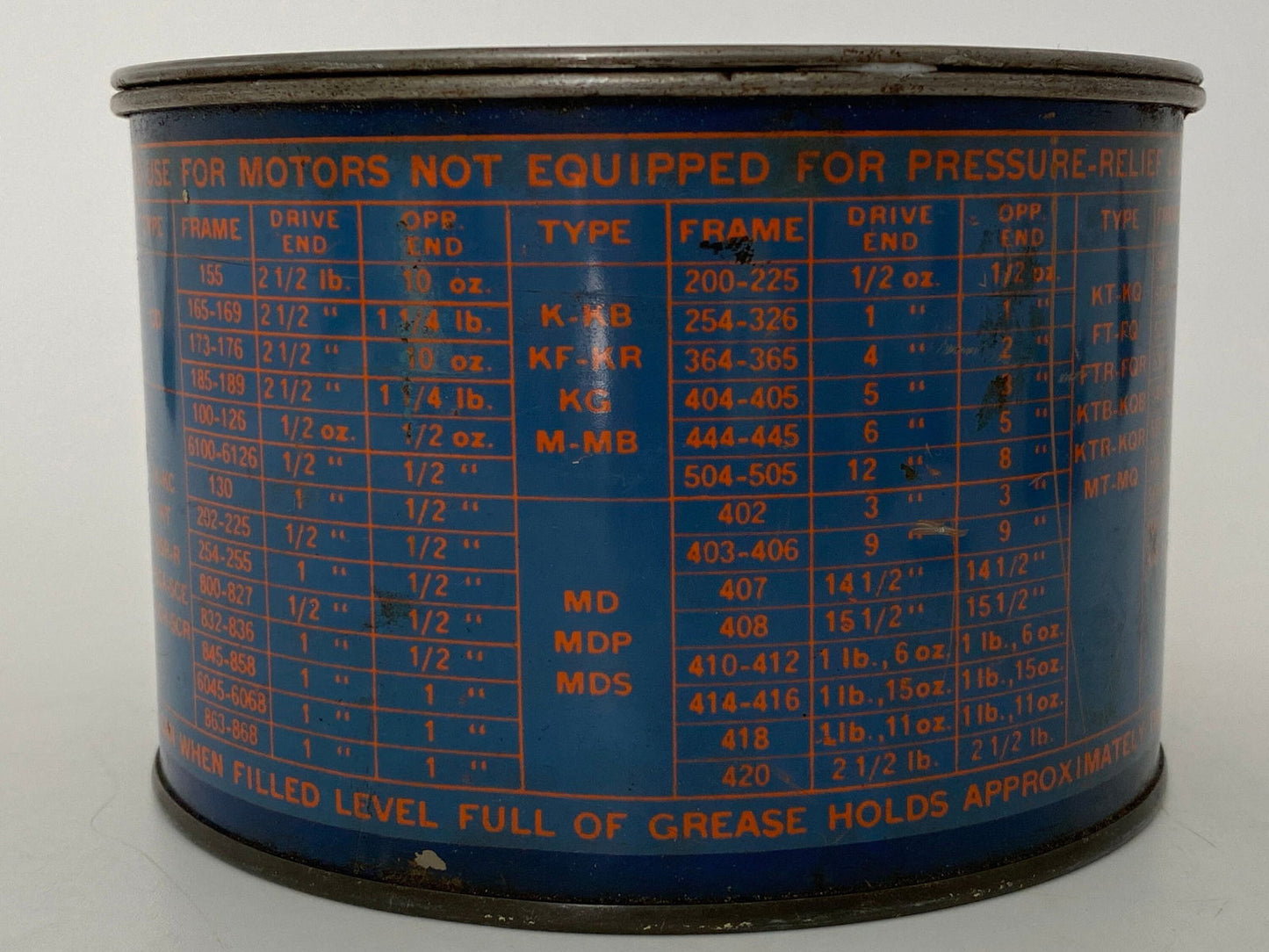 Midcentury General Electric Grease Tin Can - Duckwells