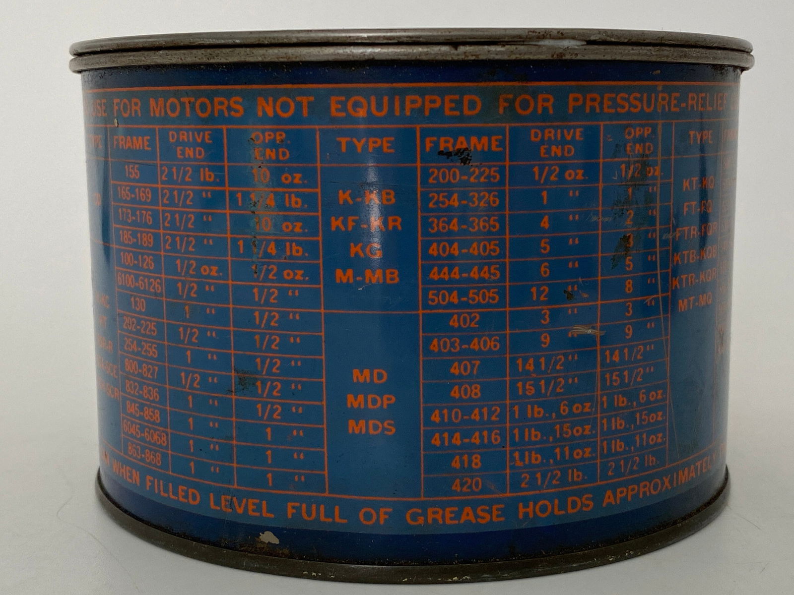 Midcentury General Electric Grease Tin Can - Duckwells
