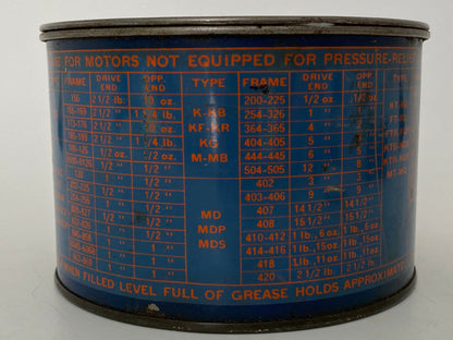 Midcentury General Electric Grease Tin Can - Duckwells