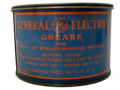 Midcentury General Electric Grease Tin Can - Duckwells