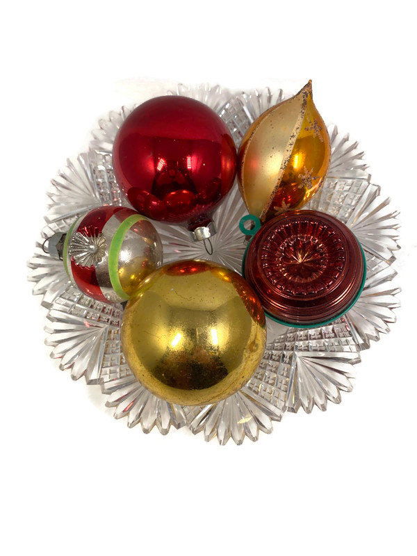Midcentury Glass Christmas Ornaments - Duckwells