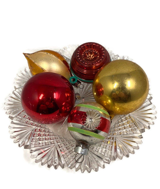 Midcentury Glass Christmas Ornaments - Duckwells