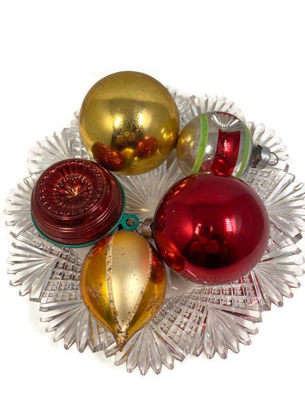 Midcentury Glass Christmas Ornaments - Duckwells