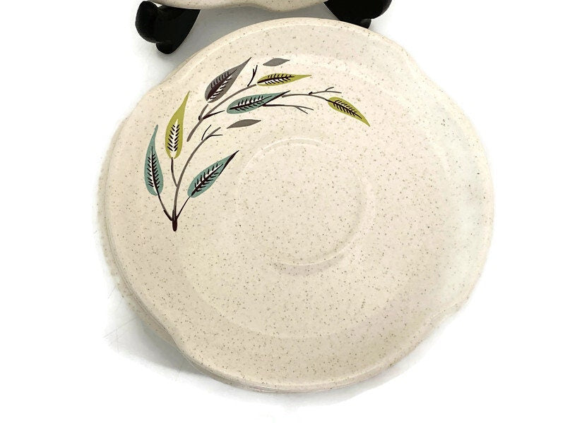 Midcentury Harmony House Whispering Leaves Saucers - Duckwells