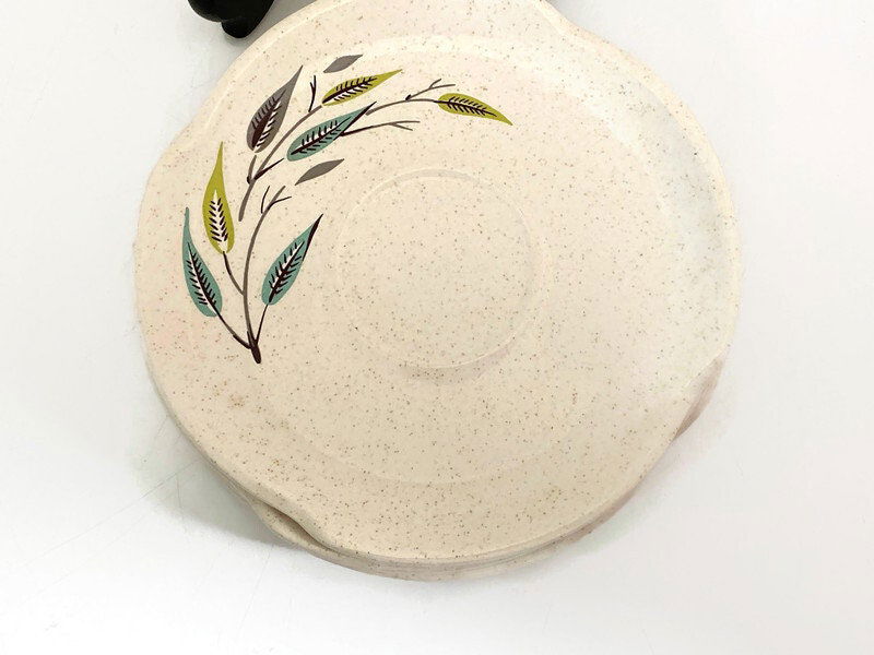 Midcentury Harmony House Whispering Leaves Saucers - Duckwells