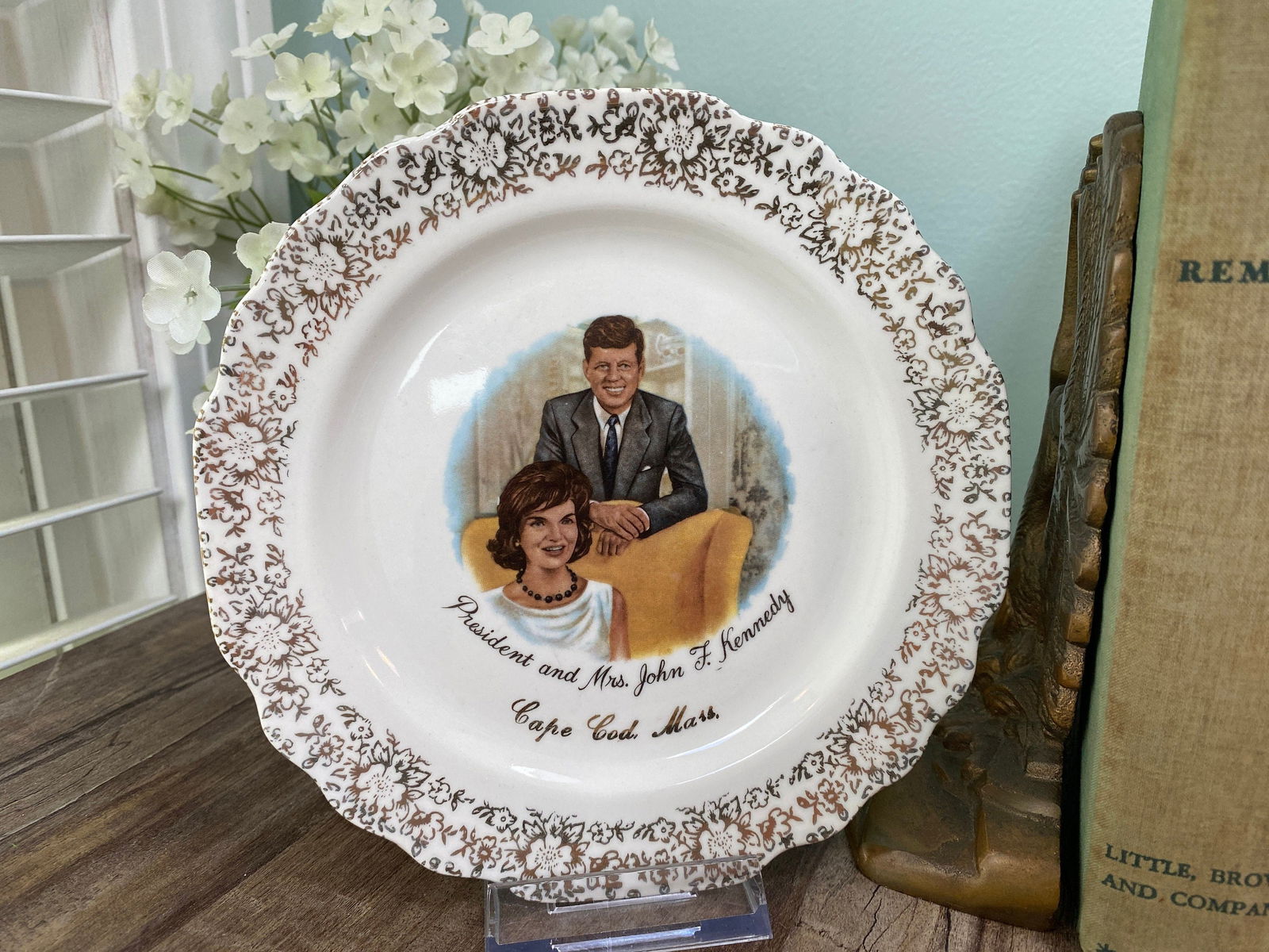 Midcentury JFK Souvenir Collectible Plate - Duckwells