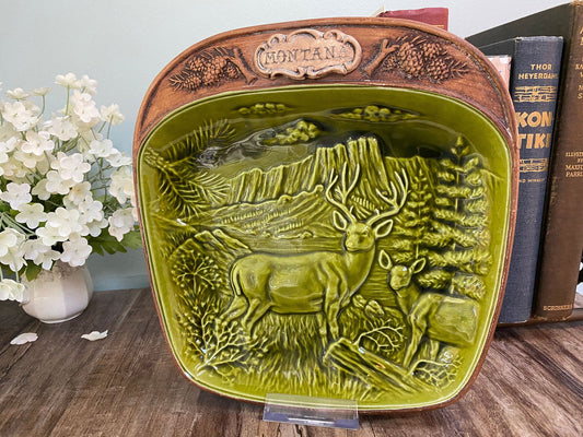 Midcentury Montana Souvenir Dish by Treasure Craft at Duckwells