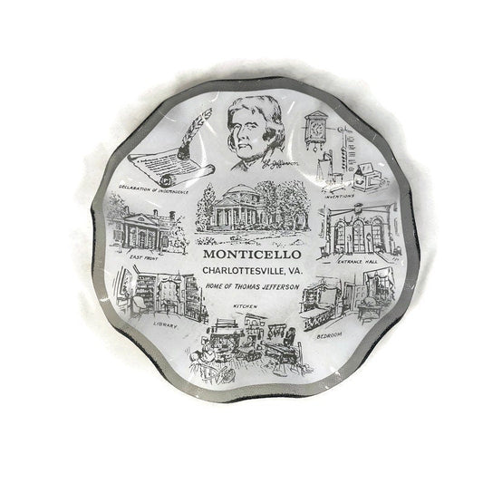 Midcentury Monticello Glass Dish - Houze Art at Duckwells