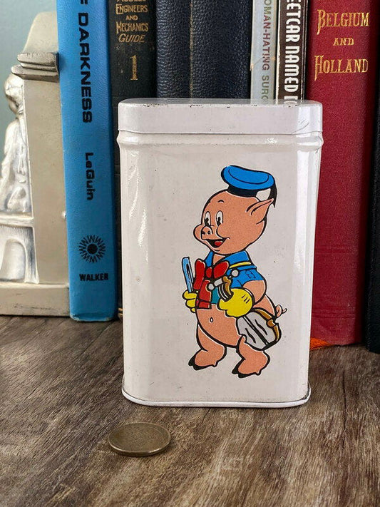 Midcentury Porky Pig and Pluto Coin Bank at Duckwells