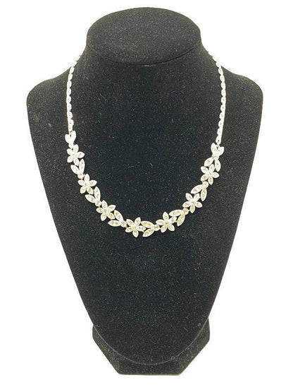 Midcentury Rhinestone Necklace signed ORA - Duckwells