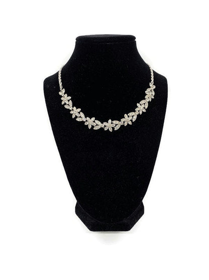 Midcentury Rhinestone Necklace signed ORA - Duckwells