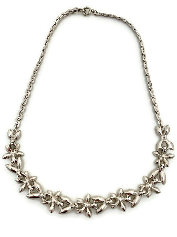 Midcentury Rhinestone Necklace signed ORA - Duckwells