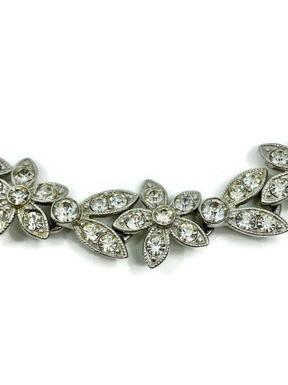 Midcentury Rhinestone Necklace signed ORA - Duckwells