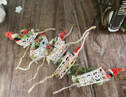 Midcentury Santa Christmas Decoration for Tree or Package Decor at Duckwells