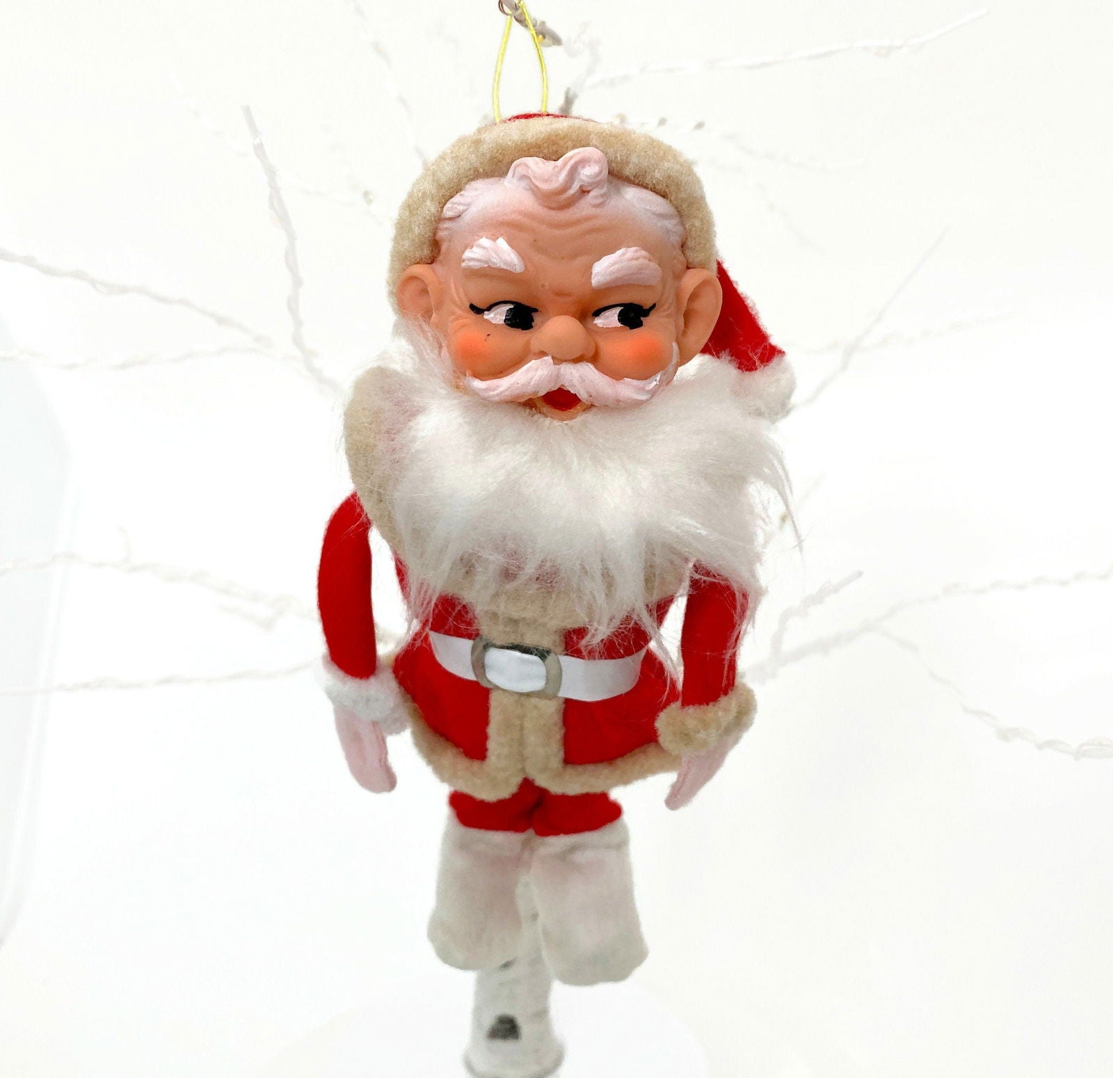 Midcentury Santa Claus Hanging Ornament - Duckwells