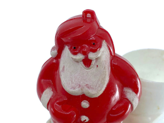 Midcentury Santa Claus Plastic Candy Container at Duckwells