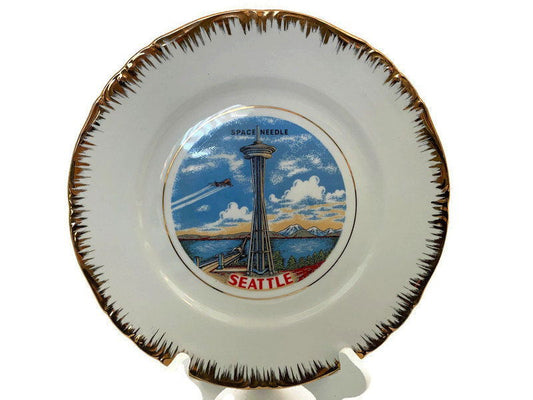 Midcentury Seattle Washington Souvenir Plate - Duckwells