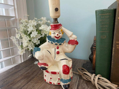 Midcentury Shawnee Circus Clown Lamp - Duckwells