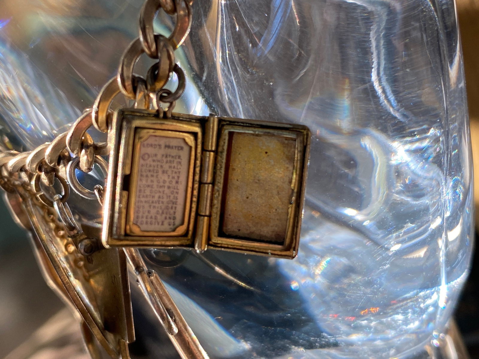 Midcentury Sorority Gold Filled Charm Bracelet - Duckwells