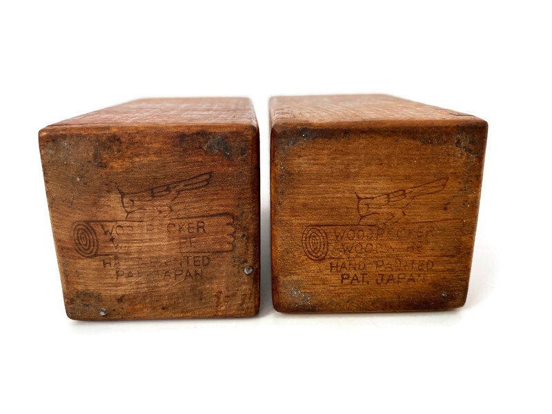Midcentury Wood Salt and Pepper Shakers - Duckwells